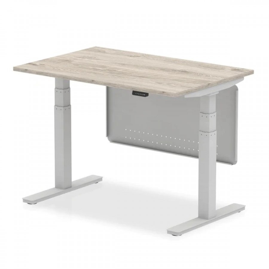 Air Height Adjustable Desk with Steel Modesty Panel